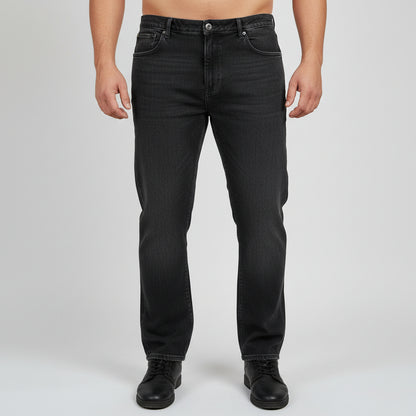 Classic Black Straight Fit Jeans PSM-11244