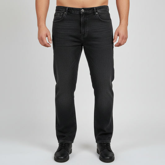 Classic Black Straight Fit Jeans PSM-11244