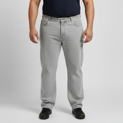 Light Gray - Straight Fit Jeans  PSM-11245