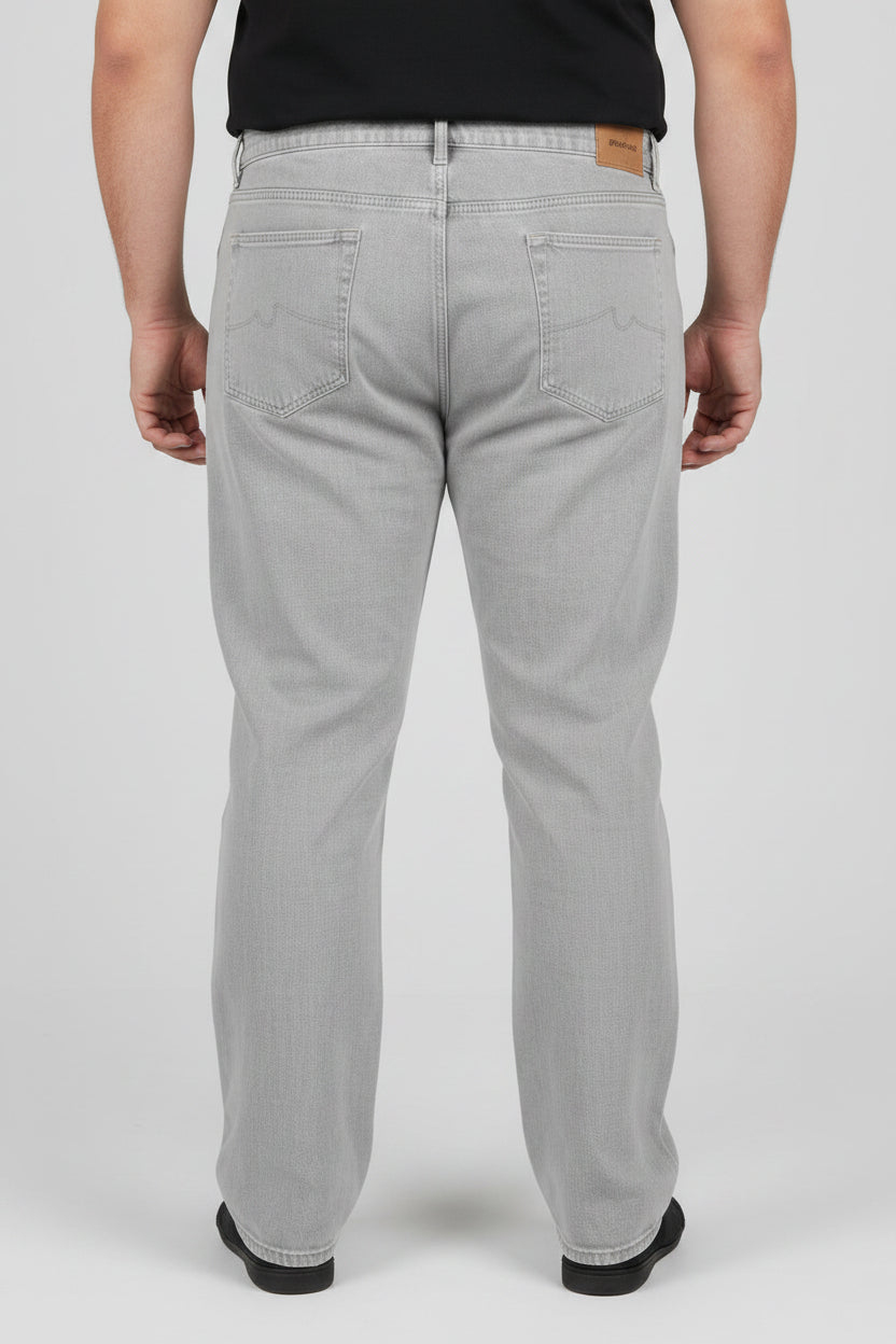 Light Gray - Straight Fit Jeans  PSM-11245