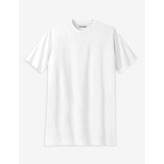 White Big & Tall Size Crewneck T-Shirt PSM-8245