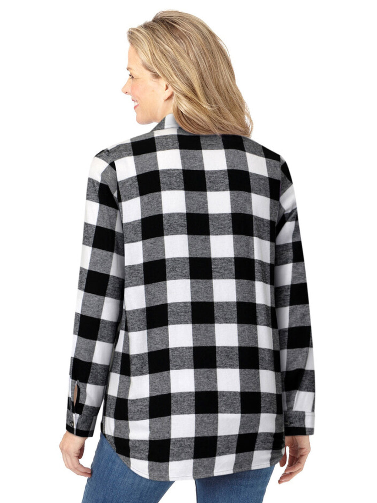 White Buffalo Plaid Classic Flannel Shirt PSW-9038