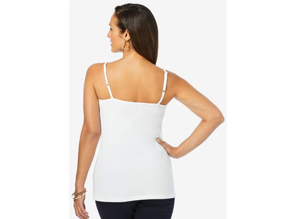 White Cami Top with Adjustable Straps PSW-5812