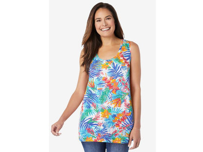 White Multi Tropicana High-Low Tank PSW-7264