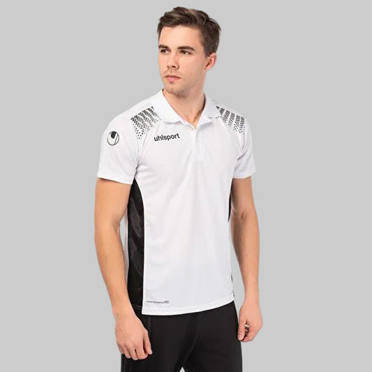 White Polyester Short Sleeve Polo Shirt PSM-5449