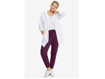 Wild Plum French Terry Plus Size Women Sweatpants PSW-5366