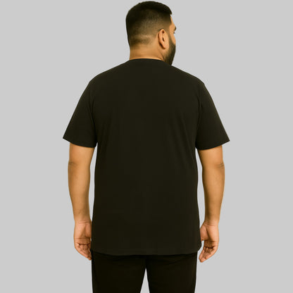 Winter animal nature graphic tee for big & tall men. Relaxed fit, long length, soft cotton-poly blend, perfect for everyday outdoor style.