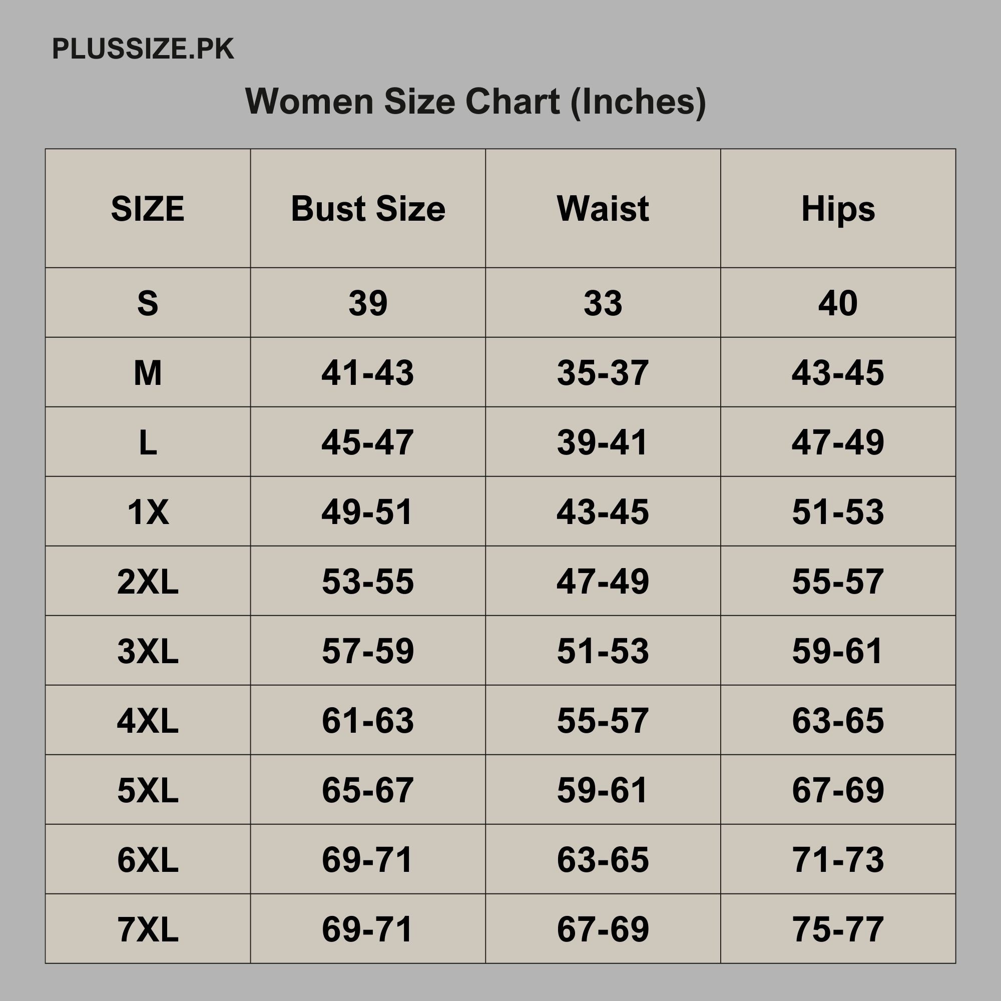 Size chart for Emerald Green Two Pocket Soft Knit Tunic PSW-9408