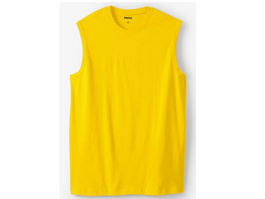 Yellow Big & Tall Size Muscle T Shirt PSM-5637