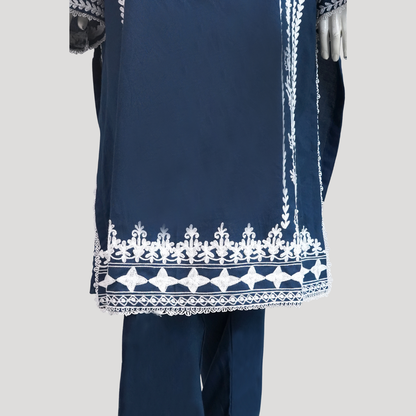Zarmin Dhanak Embroidered 3-Piece Suit PSW-10400