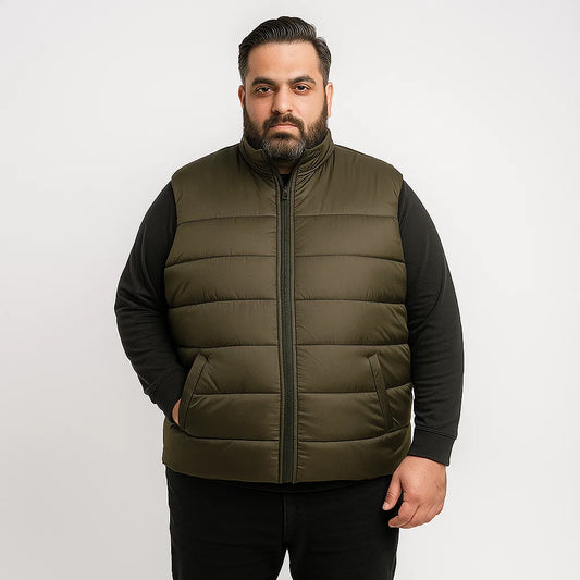 Forest Peak Plus-Size Sleeveless Puffer Jacket PSM-8640