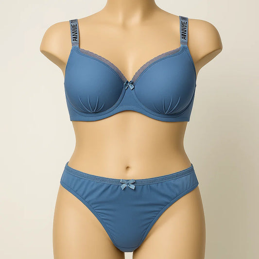 Ocean Breeze Blue Plus Size Lingerie Set PSW-9778