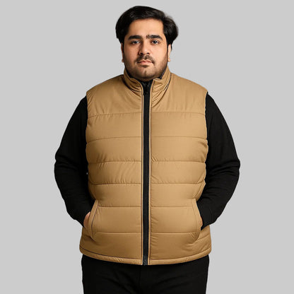 Desert Trail Plus-Size Sleeveless Puffer Jacket PSM-8643