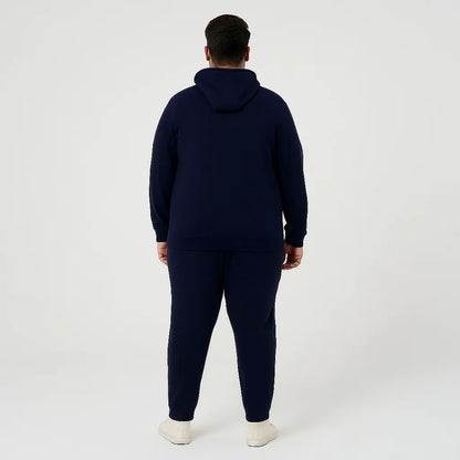 Midnight Ease Plus-Size Cotton Fleece Tracksuit PSM-8704