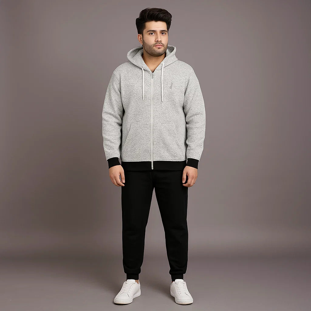 Comfy Luxe Plus-Size Cotton Fleece Tracksuit PSM-8703
