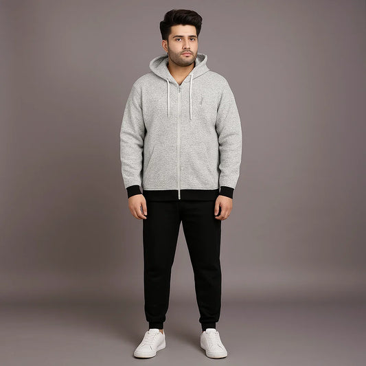 Comfy Luxe Plus-Size Cotton Fleece Tracksuit PSM-8703