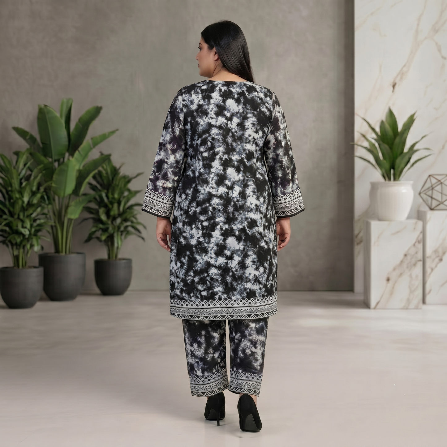 Mystic Cloud – 3 Piece Premium Embroidered Tie-Dye Print Lawn Suit PSW-11228