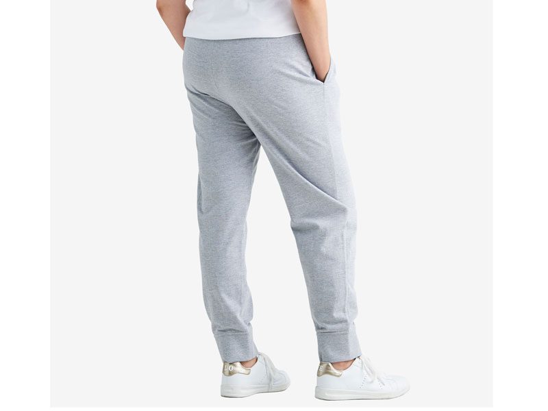 Light Blue French Terry Plus Size Women Sweat Pants PSW-6635