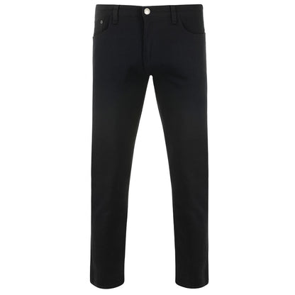  jet black slim fit stretch chino jeans with classic pockets.