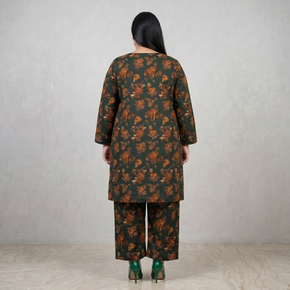Forest Flora Luxe – 3 Piece Premium Lawn Suit PSW-11224