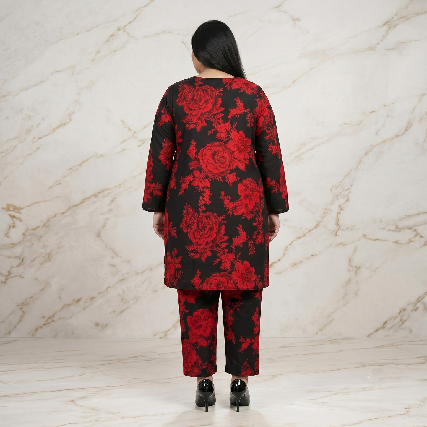 Scarlet Empress – 3 Piece Premium Embroidered Lawn Suit PSW-11225