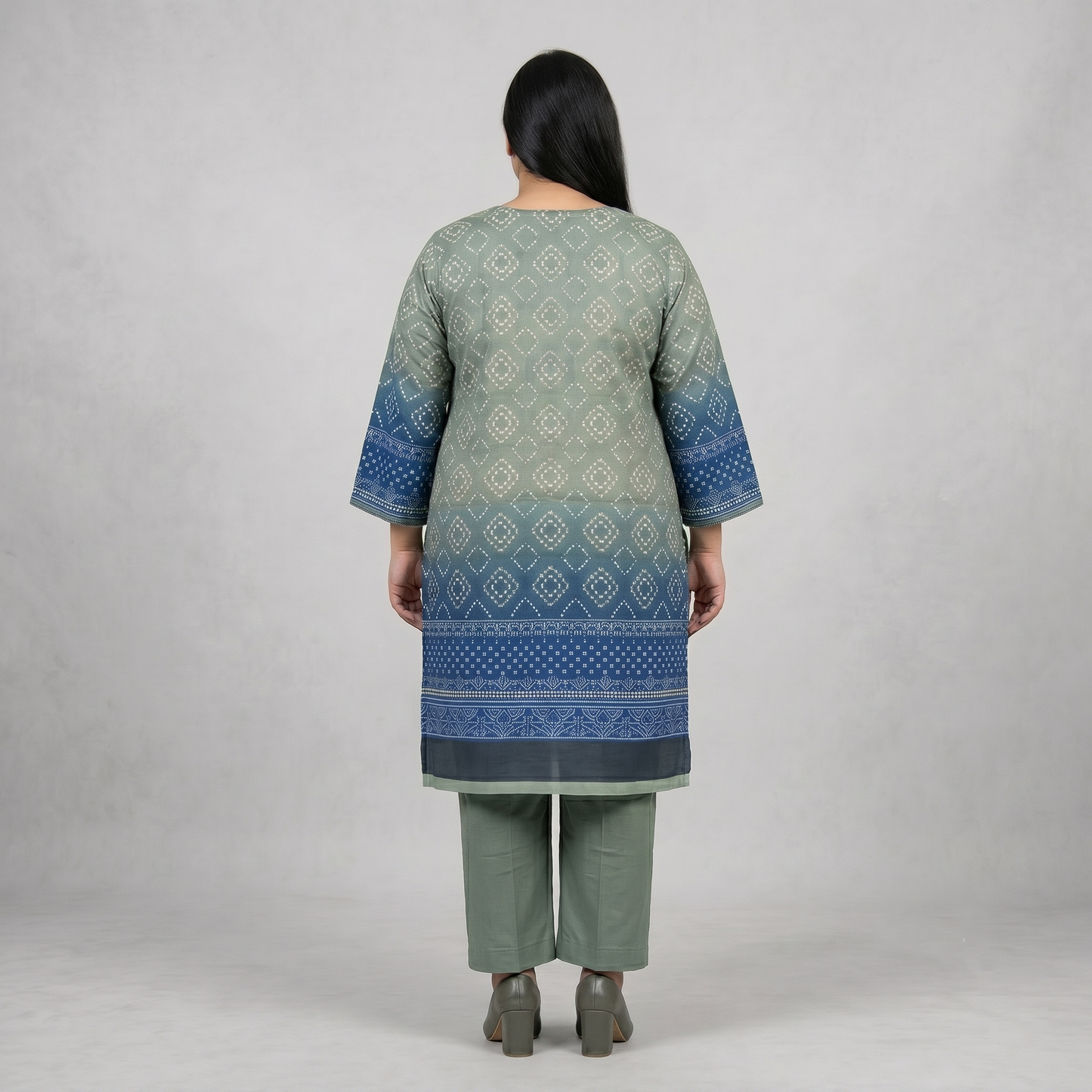 Sage Chunri Mist – 3 Piece Premium Lawn Suit PSW-11226