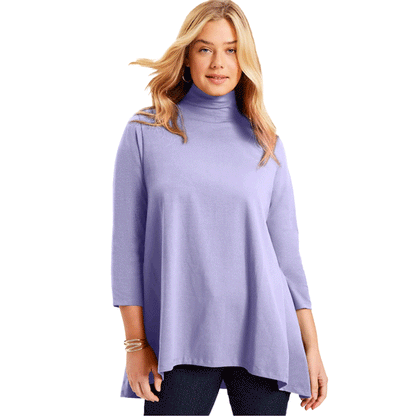 Jasmine Mock-Neck Tunic PSW-9199