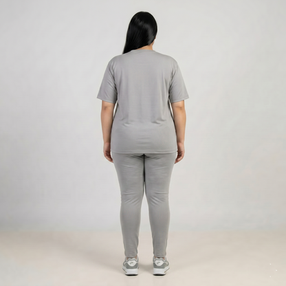 Light Grey Dry-Fit Co-ord Set PSW-11202