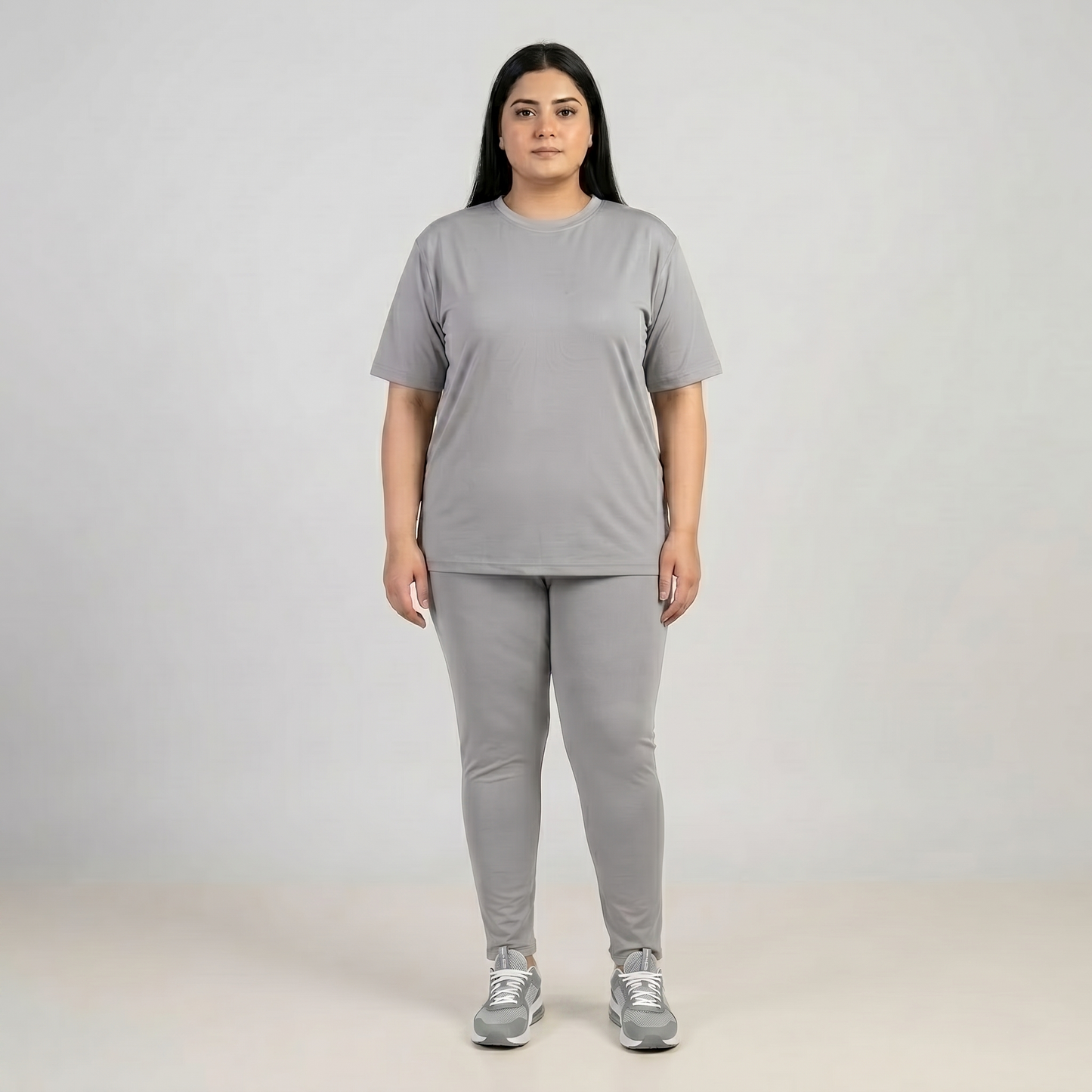 Light Grey Dry-Fit Co-ord Set PSW-11202