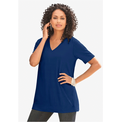 Evening Blue V-Neck Ultimate Tee PSW-9136