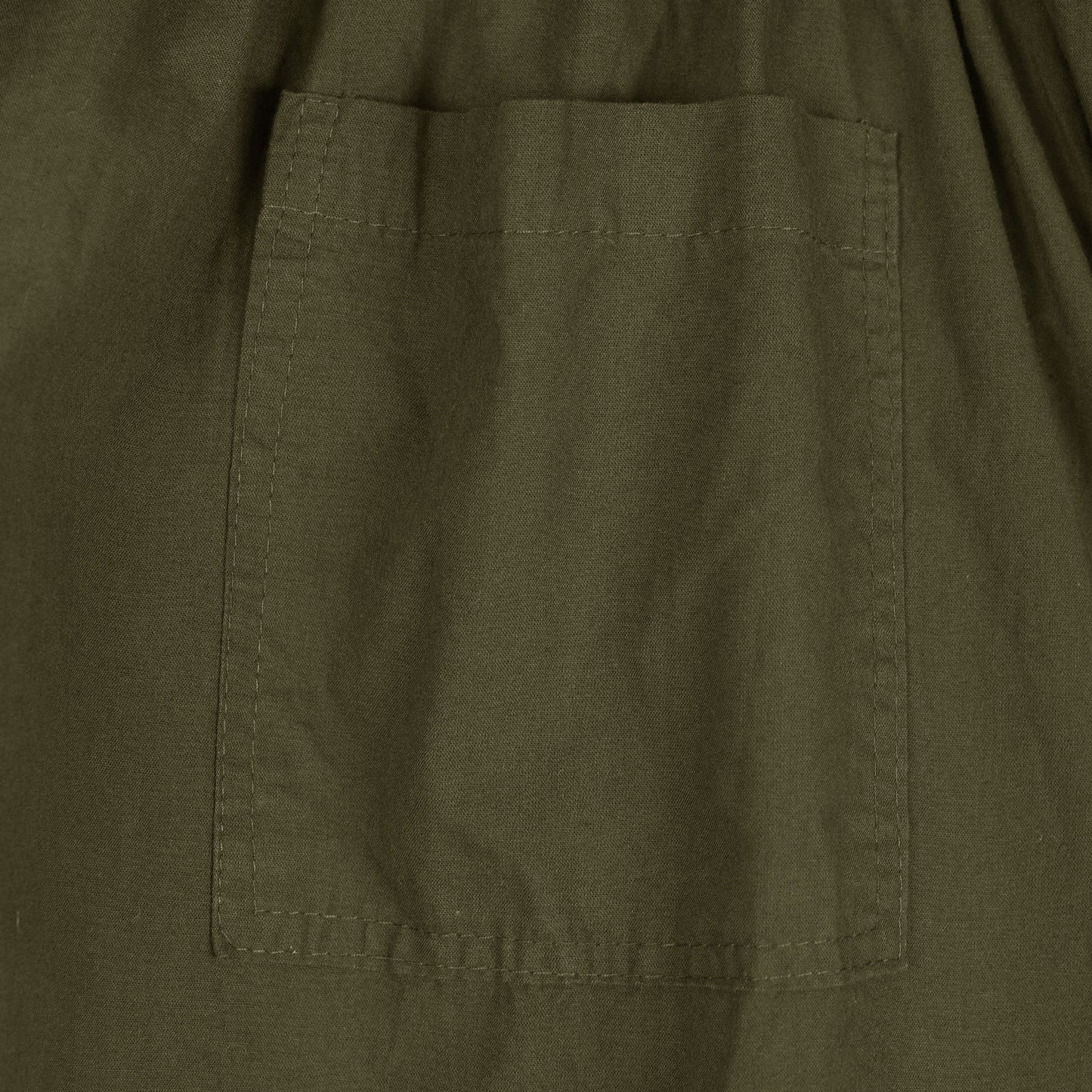 Olive Green Comfort Plus-Size Cotton Trousers PSM-8570