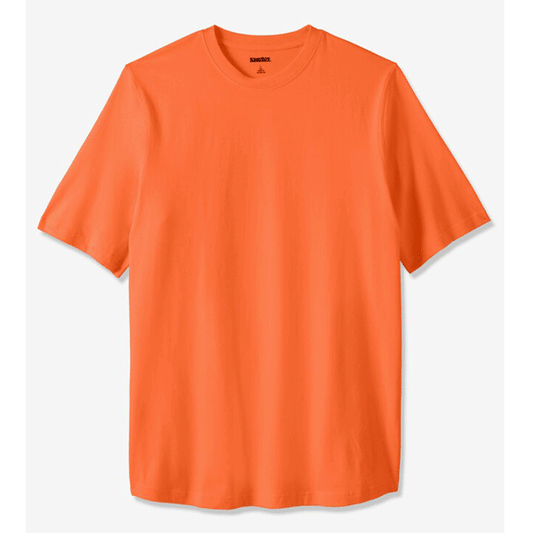 Vibrant Orange Big & Tall Crewneck T-Shirt PSM-9071