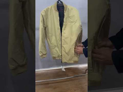 Classic Beige Plus-Size Bomber Jacket – Matte Finish PSM-10081