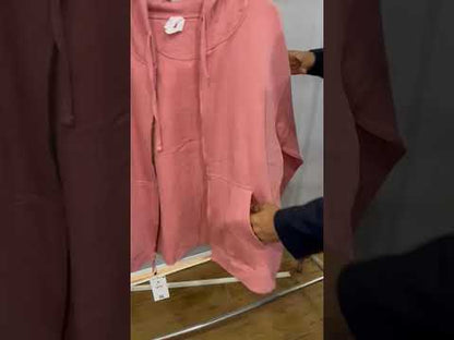 Dusty Rose Classic Full-Zip Fleece Hoodie PSM-10456