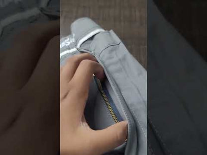 Charcoal Cotton Chino Pants PSM-11549