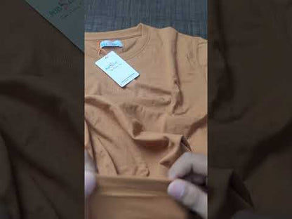 Classic Brown Round Neck Unisex T-Shirt  PSM-11565