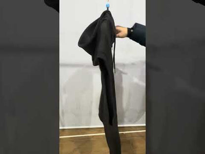 Black Plus Size Sleeveless Zip-Up Fleece Hoodie PSM-10525