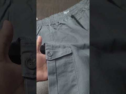 Charcoal  Plus Size Cargo Trouser PSM-11553