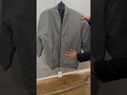 Charcoal Plus-Size Bomber Jacket – Matte Finish PSM-10080