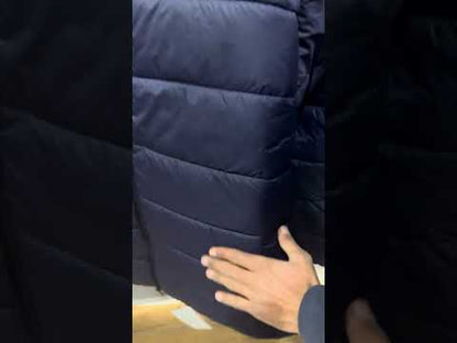 Navy Plus Size Long Sleeve Puffer Jacket PSM-7756