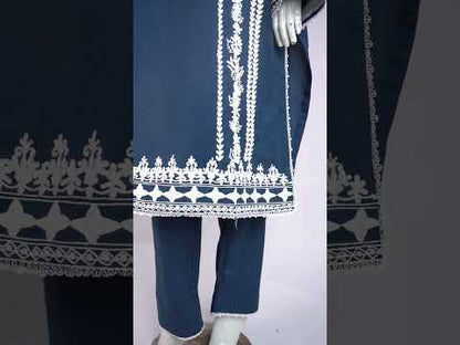 Zarmin Dhanak Embroidered 3-Piece Suit PSW-10400