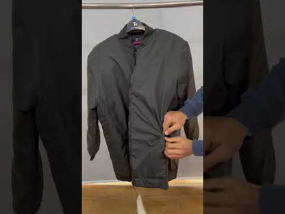 Classic Black Plus-Size Bomber Jacket – Matte Finish PSM-10076