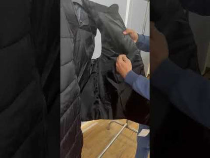 Black Big Size Sleeveless Puffer Jacket PSM-6126-8642