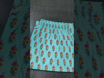 Aqua Blue Chikankari Lawn Co-Ord Set PSW-11543