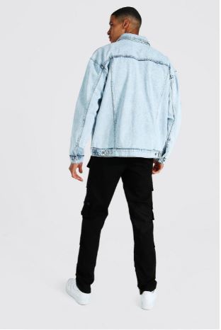 Oversized Fit Denim Jacket PSM-8825