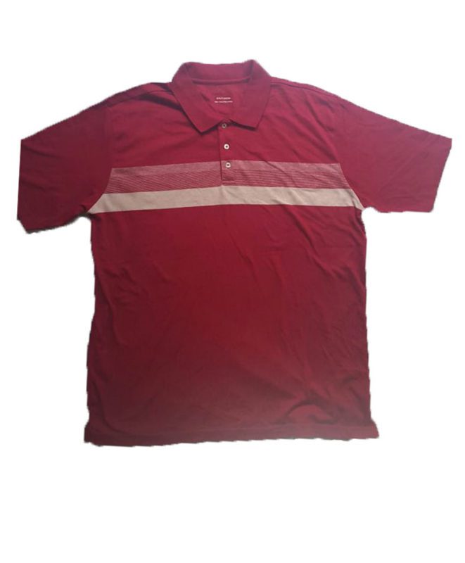 Maroon Striped Plus Size Polo Shirt PSM-121 | Plus Size Clothing in ...
