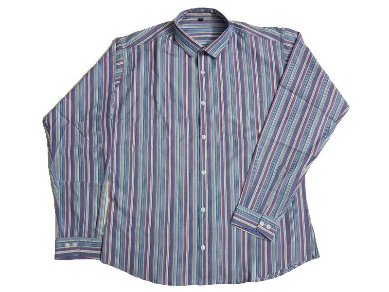 Multi Stripe Plus Size Shirt PSM-595 | Plus Size Clothing in Pakistan