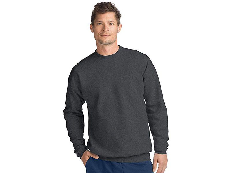 Dark Grey Fleece Big Size SweatShirt PSM-699 | Plus Size Clothing in ...