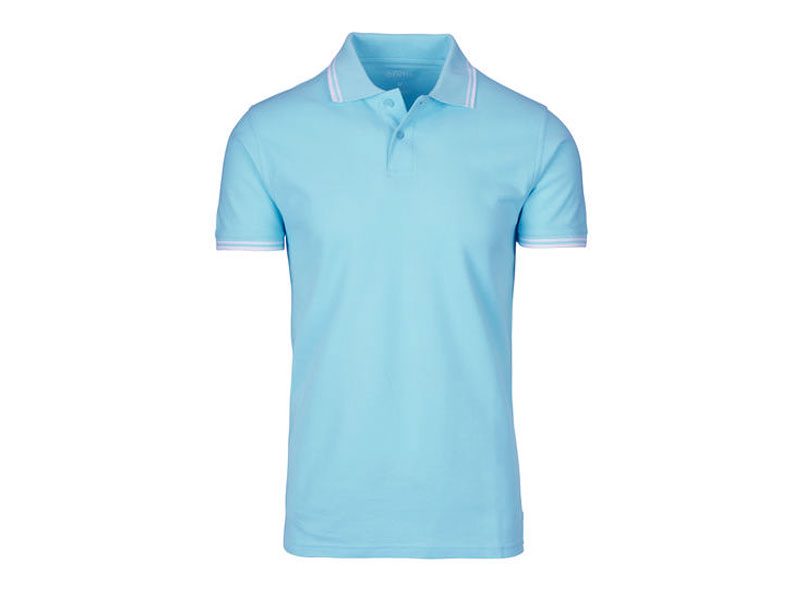 Turquoise Jersey Short Sleeve Polo Shirt PSM-854 | Plus Size Clothing ...