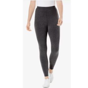 Charcoal Stretch Cotton Plus Size Women Legging PSW-894